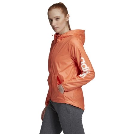 women's adidas essential linear windbreaker jacket