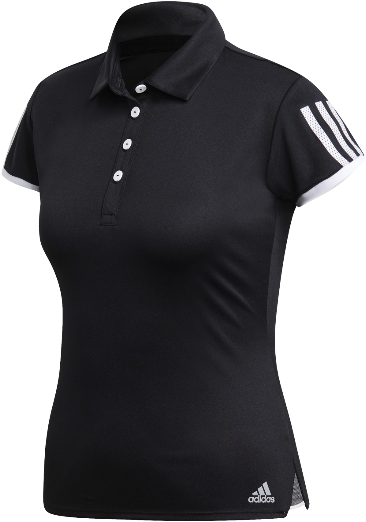 Embroidered Black Adidas® Polo Shirt