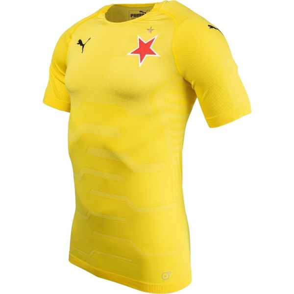 Puma SLAVIA FINAL EVOKNIT GK Herren T-Shirt, Gelb, Größe XL