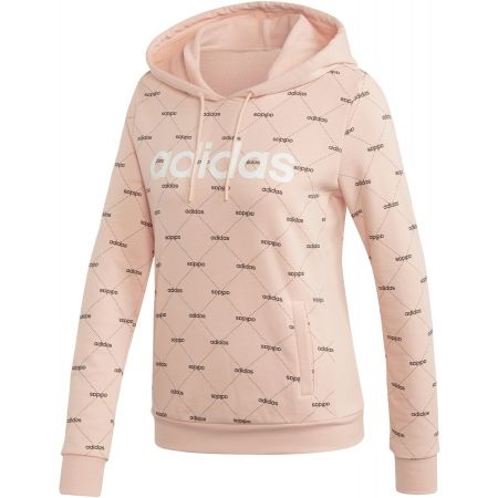 adidas core pink hoodie