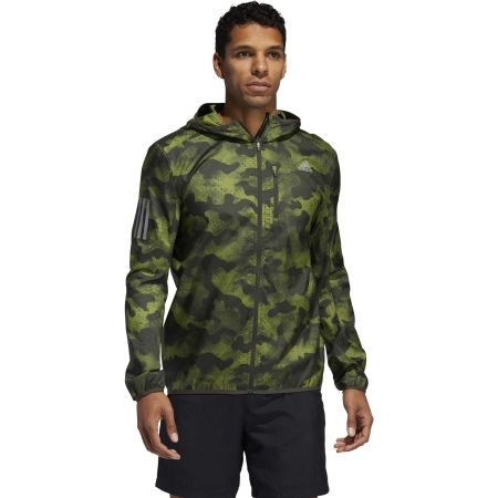 adidas own the run jacket green