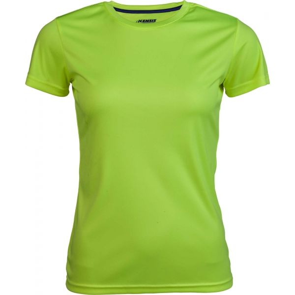 Kensis VINNI NEON YELLOW Women's sports T-shirt, yellow, size XS
