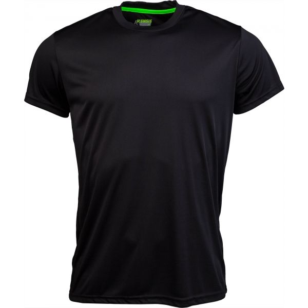 Kensis REDUS GREEN Мъжки спортна тениска, черно, Veľkosť M