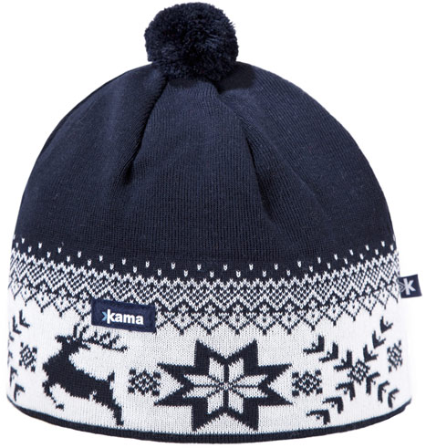 Knitted wind resistant hat