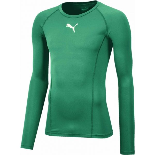 Puma LIGA BASELAYER TEE LS Férfi funkcionális póló, zöld, méret M