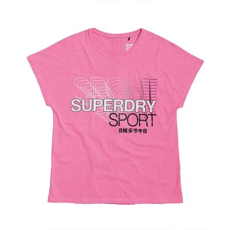 Дамска тениска - Superdry CORE SPLIT BACK TEE - 1