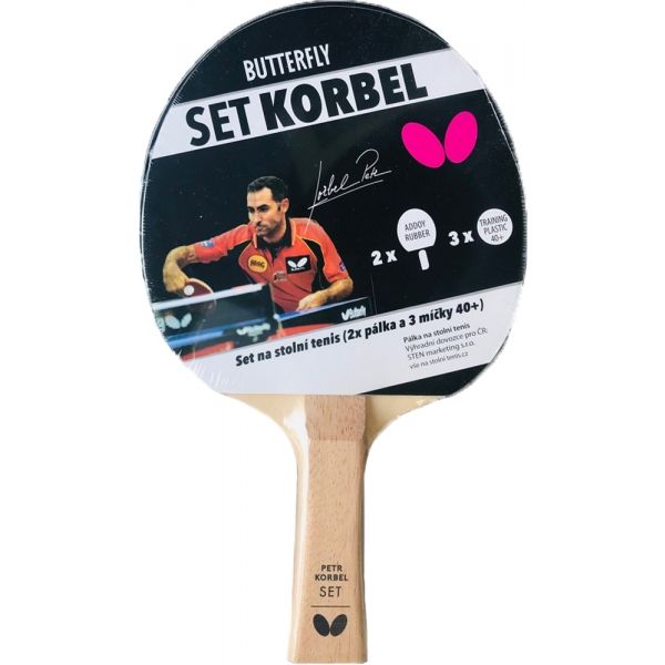 Butterfly SET KORBEL Комплект за тенис на маса, кафяво, Veľkosť Os