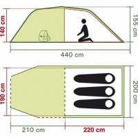 COASTLINE 3 PLUS - Tunnel tent