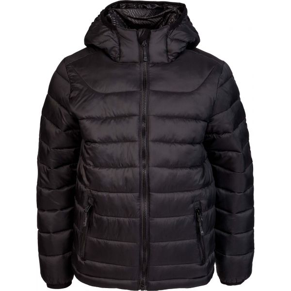 Willard LESS Gyerek steppelt kabát, fekete, méret 170