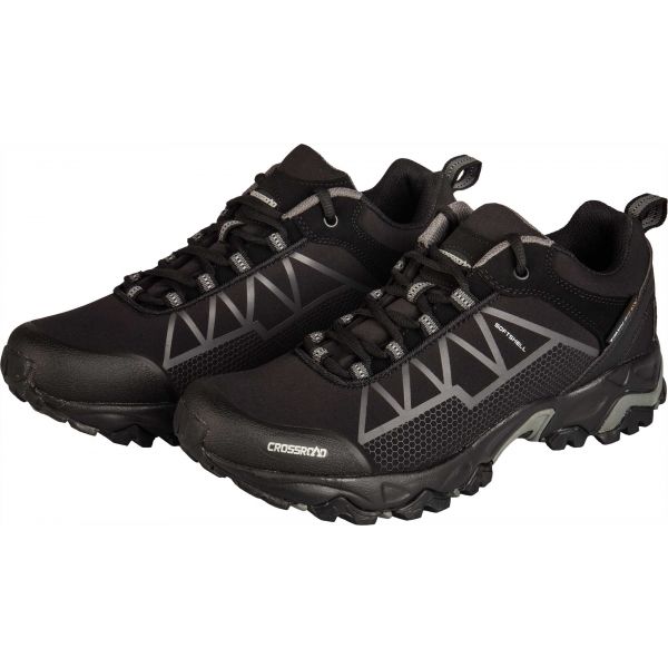 Crossroad DRAGON LOW Мъжки туристически обувки, черно, Veľkosť 45