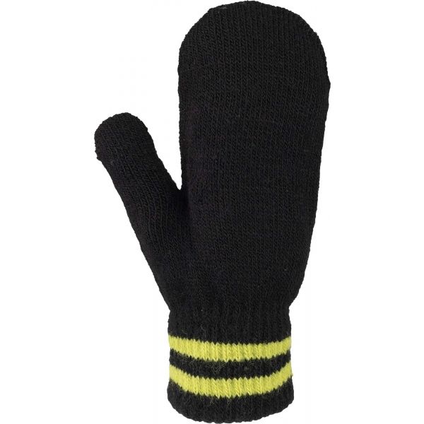 Lewro NDIDI Детски плетени ръкавици, черно, Veľkosť UNI