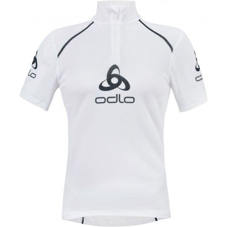 Odlo STAND-UP COLLAR S/S 1/2 ZIP ORIGINALS LIGHT LOGOLINE - Men's functional T-shirt