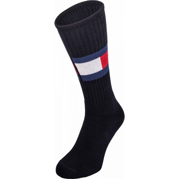 Tommy Hilfiger JEANS FLAG 1P Мъжки чорапи, черно, veľkosť 39-42