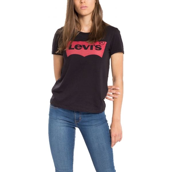 Levi's THE PERFECT TEE Női póló, fekete, méret M