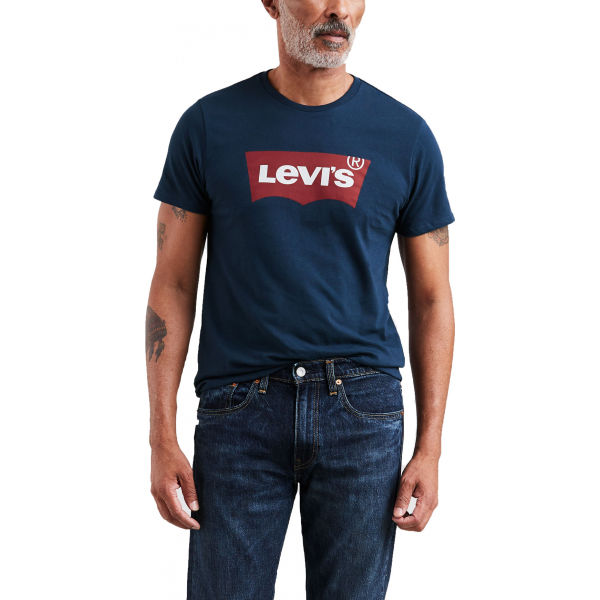 Levi's GRAPHIC SET-IN NECK Férfi póló, sötétkék, méret 2XL