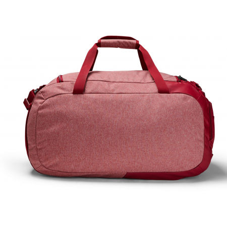 maroon under armour duffle bag