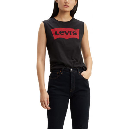 Levi's® ON TOUR TANK RED HSMK TANK BLACK GRAPHIC - Ärmelloses Damen Shirt
