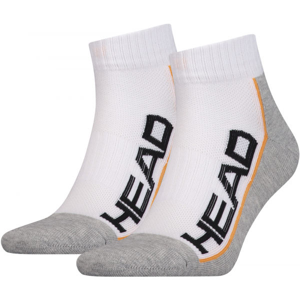 Head PERFORMANCE QUARTER 2PACK Unisex socks, white, size 35/38
