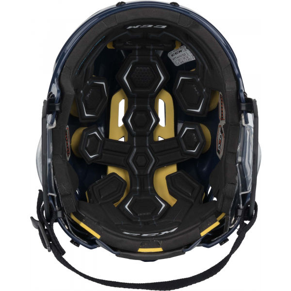CCM TACKS 310 SR Hockey Helm, Dunkelblau, Größe S