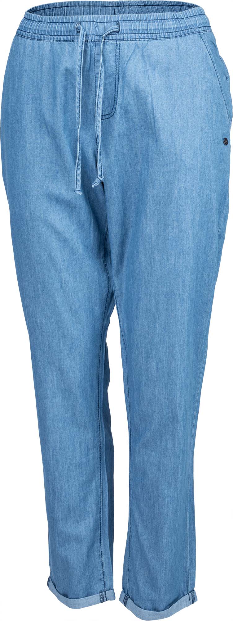 Dámske plátené nohavice džínsového vzhľadu