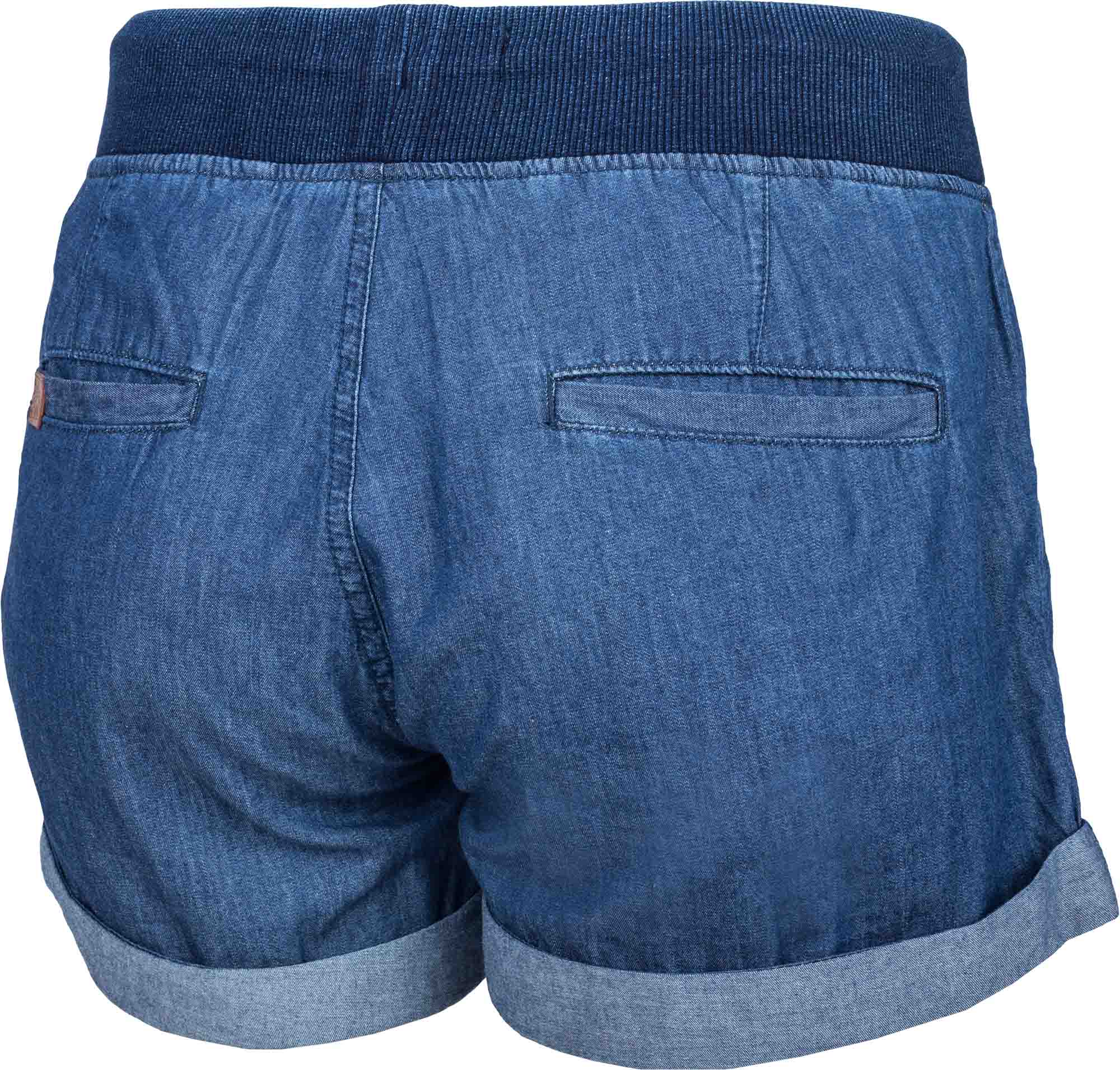 Dámske plátené šortky džínsového vzhľadu
